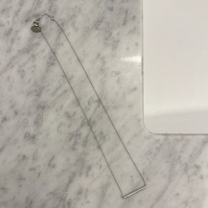 Silver bar necklace
